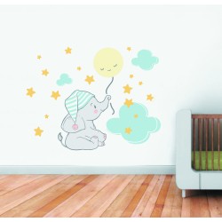 Αυτοκόλλητο τοίχου - Ελεφαντάκι